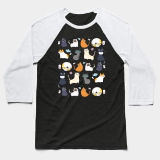 Cute cats pattern Baseball T-Shirt